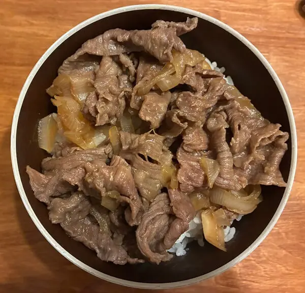 4毒抜き牛丼